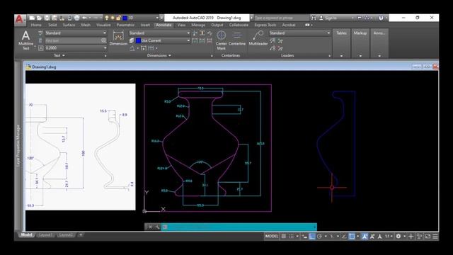 AutoCAD (11): How to draw a 3D solid model by using Revolve Part 2 смотреть онлайн