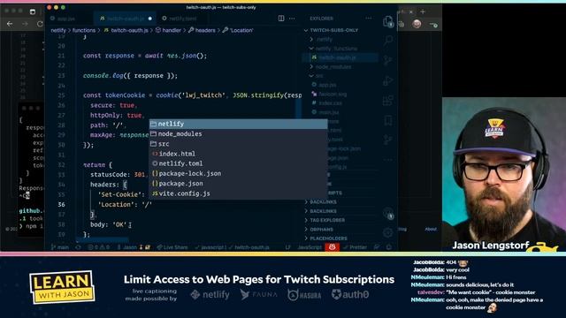 Limit Access to Web Pages for Twitch Subscriptions — Learn With Jason смотреть онлайн