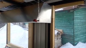 БЕСЕДКА ИЗ ПРОФИЛЬНОЙ ТРУБЫ / Сделал вытяжку над мангалом и печью
