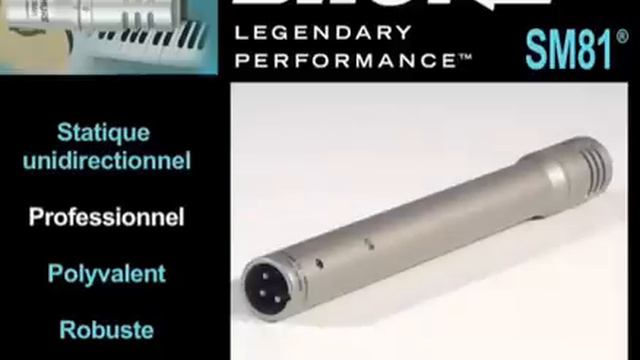 Micro d'ambiance Shure SM81 (La Boite Noire) смотреть онлайн