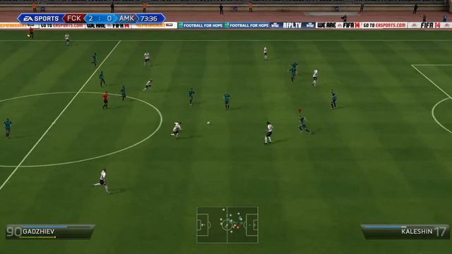 Fifa14(карьера ФК Краснодар)-Амкар №3