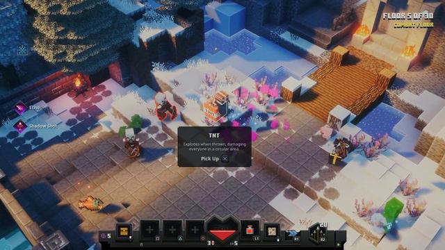 True test of COMBAT skills - Minecraft Dungeons PS5 смотреть онлайн