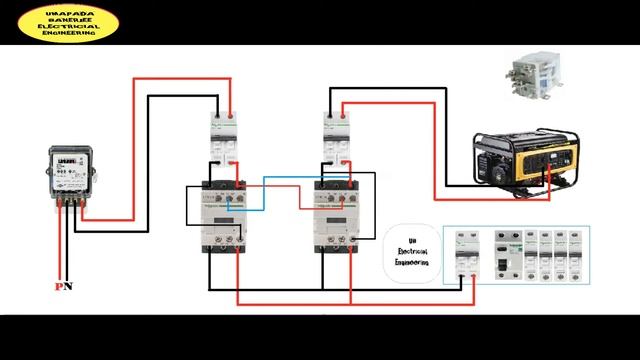Automatic Changeover switch for Generator/ATS/Automatic Transfer Switch /ATS panel wiring Diagram смотреть онлайн