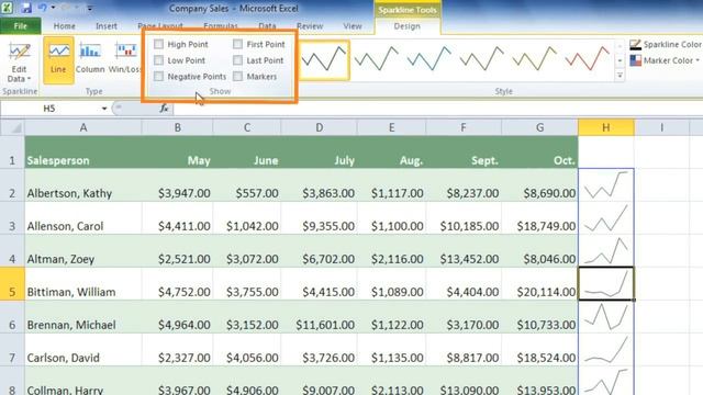 Excel 2010: Sparklines смотреть онлайн