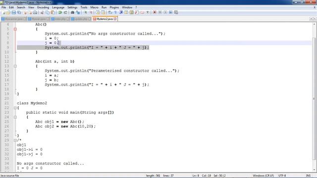 java constructor example || constructors in java смотреть онлайн
