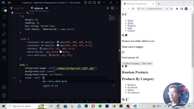 Let's Build Responsive SHOPPING CART with NEXT.JS 13 (NodeJS, RevenueCat, Tailwind CSS, TypeScript) смотреть онлайн