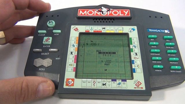 Monopoly Electronic Hand-Held Game, 1997 Parker Brothers смотреть онлайн