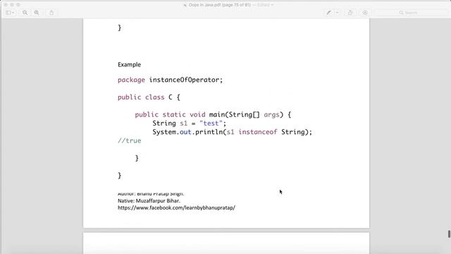 Instance-of operator in Java смотреть онлайн