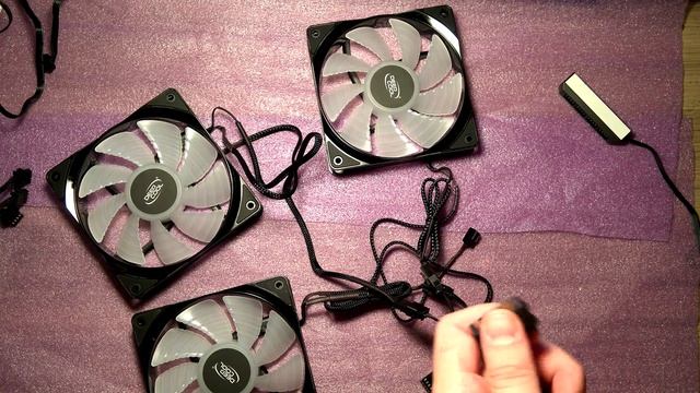 Распаковка комплекта кулеров DeepCool RF120 смотреть онлайн