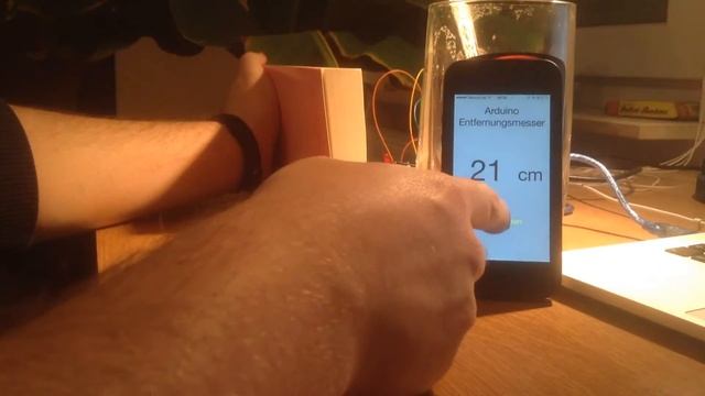 arduino - iPhone - iOS - control - ultrasonic sensor смотреть онлайн