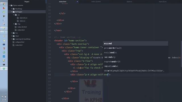 Creating Home Section Bootstrap Project Social Theme Part 03 In Bootstrap Telugu 59 I Project смотреть онлайн