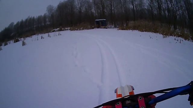 #ГаражДядиВани#MotolendCRF250 Зимнее ЭНДУРО по замерзшему озеру смотреть онлайн
