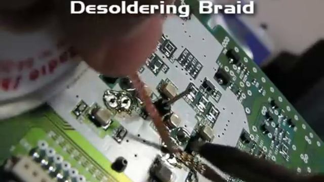 How to use desoldering braid смотреть онлайн