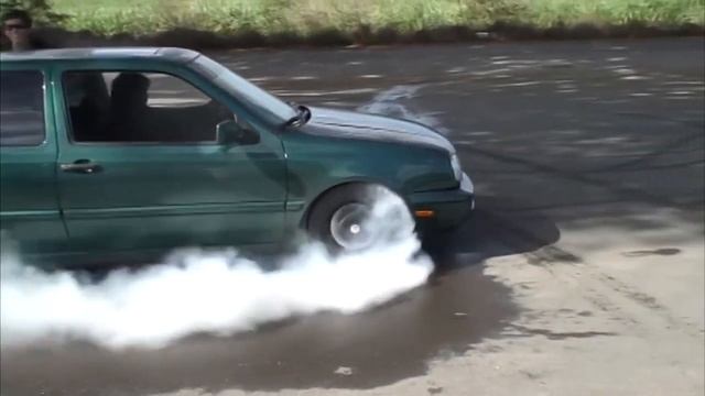 VW GOLF 3 VR6 BURNOUT COMPILATION ! смотреть онлайн
