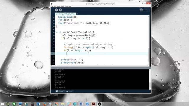 Comma separated strings, serial transmission/receipt смотреть онлайн