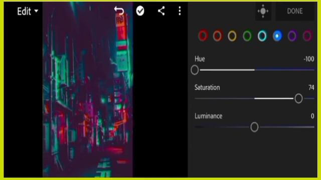 Cyberpunk Neon light preset - Lightroom mobile preset tutorial free dng смотреть онлайн