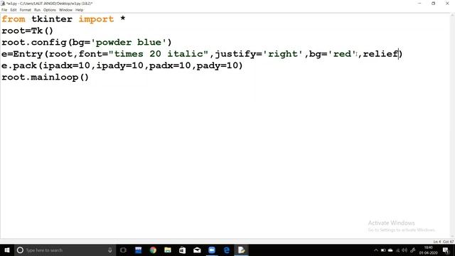 Tkinter Lecture 2 Entery and Grid смотреть онлайн
