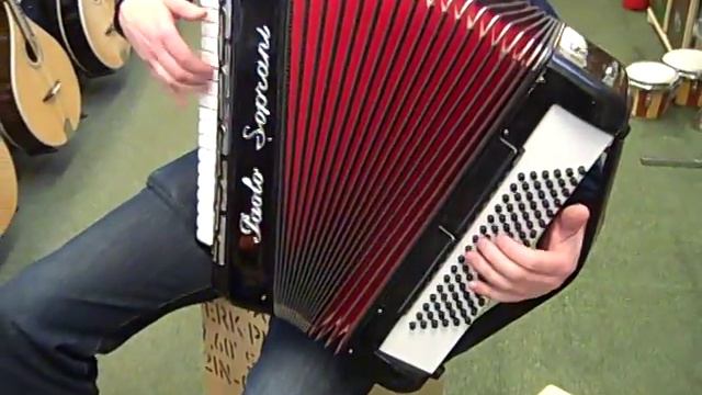Mark Plays A 2nd Hand Paolo Soprani 96 bass 4 Voice Accordion @ Hobgoblin Music Birmingham смотреть онлайн