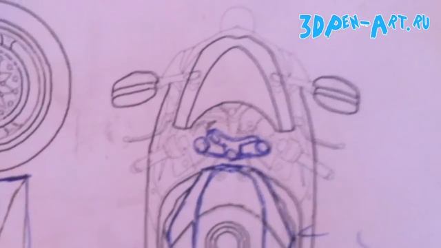 Видео урок 3D рисования №5. Мотомоделирования. смотреть онлайн
