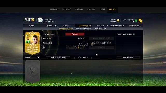 NEYMAR SOLD FOR 3k - FIFA 15 смотреть онлайн