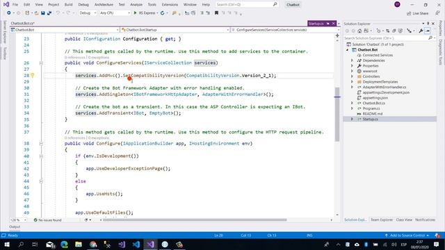 1. Mensaje de bienvenida con Microsoft Bot Framework V4 смотреть онлайн