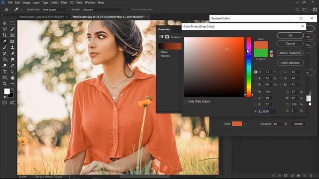 Match Colors - Change To Any Color You Want In Photoshop Fast & Easy смотреть онлайн