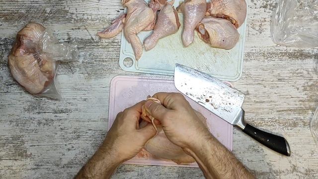Как разделать курицу на части за 5 минут смотреть онлайн