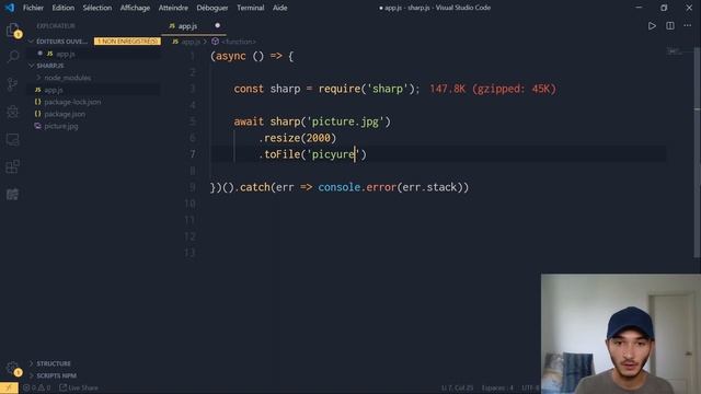 Comment modifier une image en Node.js ? Sharp.js (simple & performant) смотреть онлайн