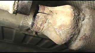 Ремонт глушителя  без сварки Рено Логан