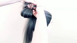 Как сделать бантик из волос? Прически с бантиками для девочек . Hair bow step by step