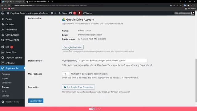 Como Fazer Backup Automático Wordpress e Salvar no Google Drive ( PLUGIN DUPLICATOR ) #backup смотреть онлайн