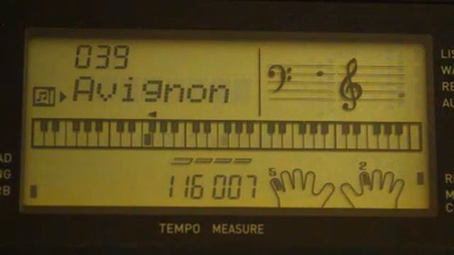 Casio Demo Songs - 039 ON THE BRIDGE OF AVIGNON смотреть онлайн