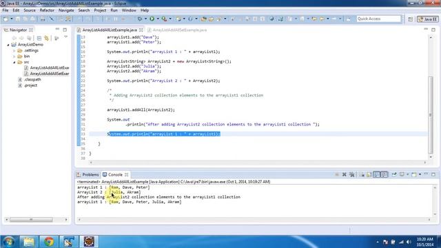 How to add a group of objects to the ArrayList? | Java Collection Framework смотреть онлайн