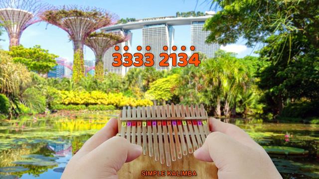 Flowers (Miley Cyrus) - Kalimba Easy Tutorial смотреть онлайн