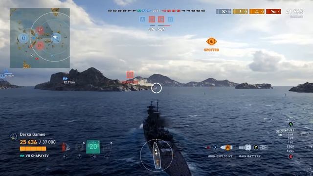 World of Warships Legends | Cleveland Vs. Chapayev | Xbox One PS4 HD смотреть онлайн