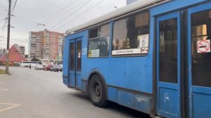 Отправление троллейбуса ЗиУ 682.016г Воронеж