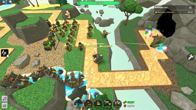 Golden Soldiers vs Fallen King Roblox Tower Defense Simulator смотреть онлайн