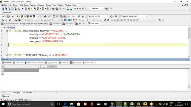 Class7 Oracle Workflow Running Workflow From Back end using API WF ENGINE смотреть онлайн