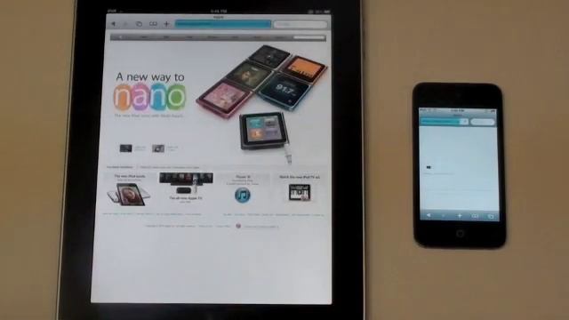 iPod Touch 4G vs. iPad: Speed Test смотреть онлайн