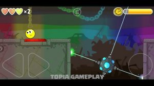 Red Ball 4 - Rainbow Funny Blue Ball Adventure - Slow Motion - All Levels Box Factory Gameplay Vol