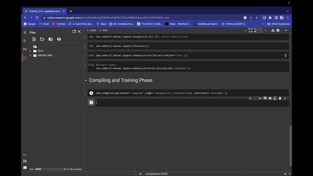 Fruits and Vegetables Recognition System Part-4 | Training and Compiling Image Recognition Model смотреть онлайн