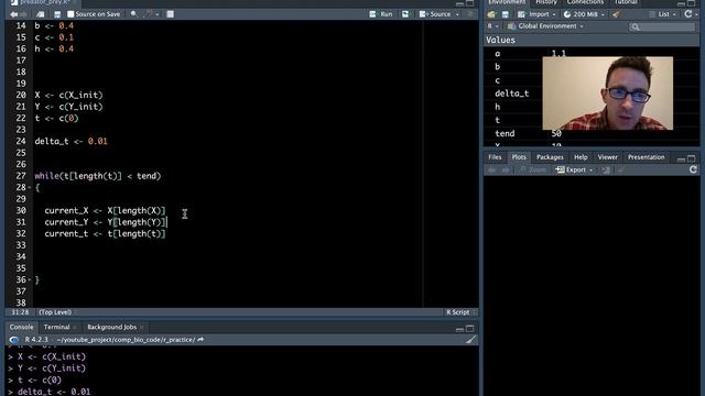 R Code for Predator-Prey Model смотреть онлайн