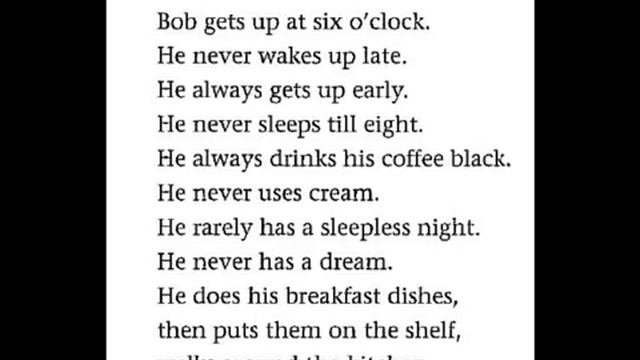 Bob gets up at six o'clock. смотреть онлайн