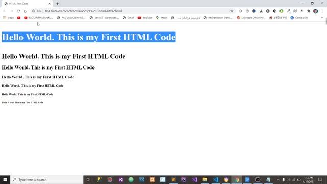 List of All HTML Tags with Example Bangla Tutorial | Web Design with HTML 5 CSS Full Bangla Tutoria смотреть онлайн