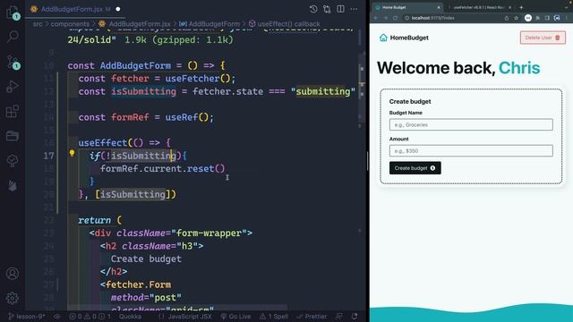 Build a Budgeting App with React Router #9 - Clearing Forms смотреть онлайн
