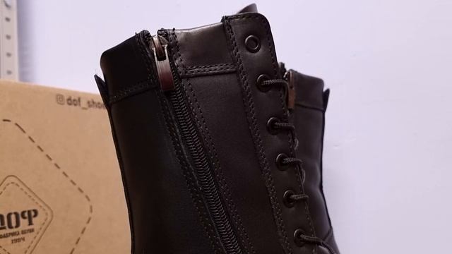 Берцы зимние натуральная кожа и натуральный мех. До -40 смотреть онлайн