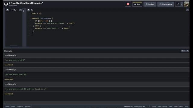 How to Write If Then Else Conditionals JavaScript смотреть онлайн