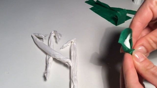 DIY Haricots Verts En Papier. Tuto Paper Green Beans.