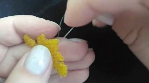 Кленовый лист из бисера кирпичным плетением/maple leaf bead