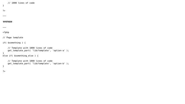 Wordpress: Does get_template_part() content gets parsed if it's not executed? смотреть онлайн